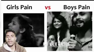 girl pain😭 vs boy pain😭 Reactionvlogger [upl. by Norris630]