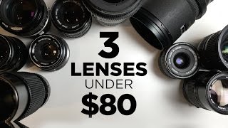 3 Affordable Lenses for Video Under 80 Each [upl. by Appolonia]