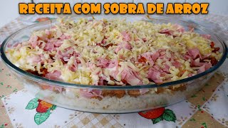 COMO REAPROVEITAR SOBRAS DE ARROZ [upl. by Onilatac]