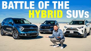 Honda CRV vs Kia Sportage vs Toyota RAV4  Compact Hybrid SUV Comparison Test [upl. by Eibo]