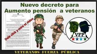 Así quedo el decreto de aumento a los veteranos [upl. by Eugen940]