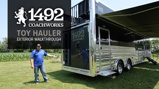 1492 Coachworks Toy Hauler Exterior Walkthrough [upl. by Naimed]