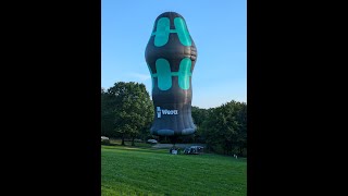 Wera Schraubendreher Heißluftballon startet im Kurpark Nümbrecht 05082024 [upl. by Karab930]