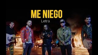 Reik feat Ozuna amp Wisin – Me Niego Versión Pop Letra  Lyric Video [upl. by Llenreb]