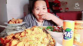 CHICKEN VEGETABLE MAGLOBAH  SALAD FRIED CHICKEN SKIN  COOKING MUKBANG Miraflor O Garbe Vlogs [upl. by Leonteen]