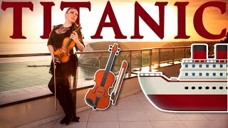 TITANIC🚢 My Heart Will Go On  Céline Dion Violin Cover Cristina Kiseleff 🎻🌊 [upl. by Yreme]