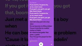 Va va voom Nicki Minaj lyrics lyricvideo musiclyrics vavavoom nickiminaj [upl. by Anaidirib]