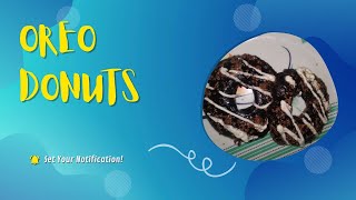 Oreo DonutsQuick recipeOreoDonutSafar Jayke ka [upl. by Alberic119]