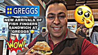 FIRST TIME EVER FISH FINGERS SANDWICH AT GREGGS 😮  KASHIF’S WORLD [upl. by Goldenberg]