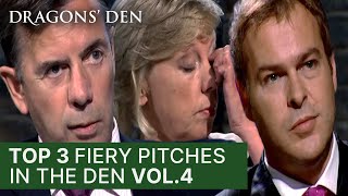 Top 3 Fiery Pitches  Vol 4  Dragons Den [upl. by Eilitan]