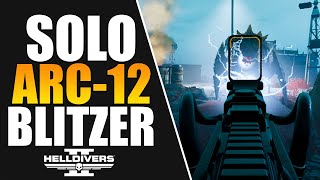 Solo Helldivers 2 Arc12 Blitzer on Max Difficulty its complicated [upl. by Yatnuhs969]