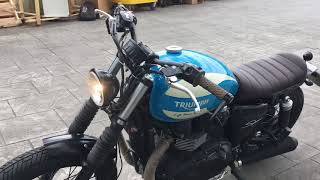 Triumph Spirit 900 Brat Style  CRSS 37 by Cafe Racer SSpirit [upl. by Nagaem]