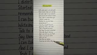 Flowers Lyrics 🌸 Song by Miley Cyrus flowers lovelylyrics mileycyrus lyrics [upl. by Ireg]