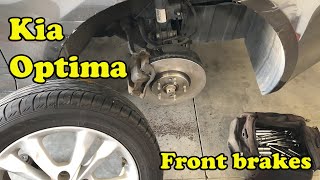 2013 Kia Optima Front Brakes and Oil Change [upl. by Curcio]