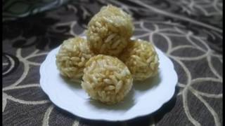 મમરા ના લાડુ  Murmura Laddu RecipePuffed Rice LadduLai ke ladduEasy and Quick Kids Recipe [upl. by Auqinom592]