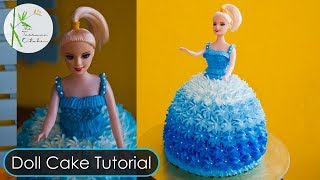 Doll Cake Tutorial  By The Terrace Kitchen [upl. by Jecon]