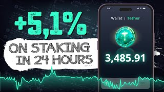 Earn 51 DAILY Staking USDT Easy Crypto Passive Income [upl. by Kobylak]