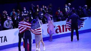 Gabriela Papadakis et Guillaume Cizeron Champions du Monde de patinage artistique [upl. by Alben721]