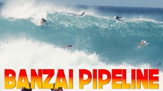 🔴NEAR WARNING LEVEL ADVISORY MAXES OUT BANZAI PIPELINE [upl. by Anibur]