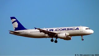 Air Corsica  Airbus A320 FHBEV landing amp takeoff at ToulouseBlagnac TLSLFBO [upl. by Neddy]