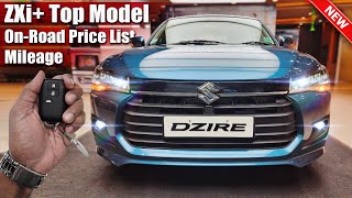 2025 Maruti Dzire ZXi Top Model On Road Price List Mileage Features [upl. by Enttirb]