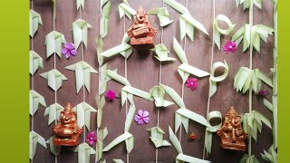 10 different types of Thoranam  Traditional indian door hangings using coconut leaf [upl. by Assetnoc]