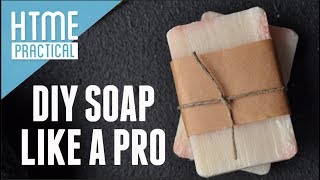 DIY Soap Like a Pro Get 32 Bars From One Batch  HTME Practical [upl. by Vadnee]