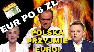 KURS EURO PO 8 ZŁ ZAPAŚĆ PLN POLSKA WEJDZIE DO EURO [upl. by Tyrrell]