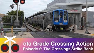 CTA L  30 Minutes of CTAs Grade Crossings Vol 2 [upl. by Anirok100]