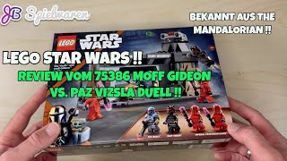 NEU von LEGO STAR WARS 75386 Moff Gideon vs Paz Vizsla [upl. by Annirok128]