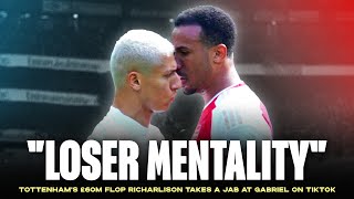 Richarlison shares TikTok mocking Arsenals Gabriel [upl. by Elwina618]