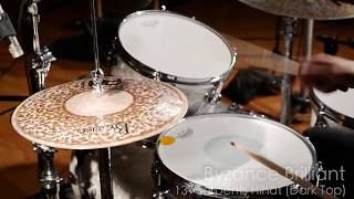 Meinl Cymbals B13SHB Byzance 13quot Brilliant Serpents Hihat with Dark Top [upl. by Nabois989]