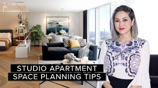 4 STUDIO APARTMENT LAYOUTS to Maximize Your Space SMALL SPACE SERIES [upl. by Nakashima593]