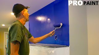 Best Way to Paint Walls Using PaintRoller [upl. by Lipp]