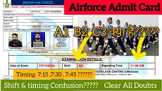 Airforce 22025 Admit Card Out🔥 Doubt amp Confusion Exam 16 Nov🎯📝 [upl. by Toiboid]