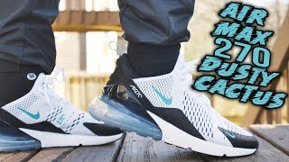 AIR MAX 270 DUSTY CACTUS REVIEW AND ON FOOT [upl. by Nolava120]