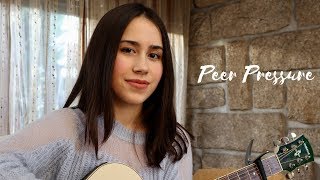 James Bay  Peer Pressure ft Julia Michaels acoustic cover by Maria Fernandes [upl. by Buell]