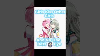 Girls Kiss Other Girls And No One Bats An Eye edit trending memes projectsekai ruikasa emunene [upl. by Nylirak578]