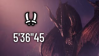 MHWIB PC Fatalis DB Solo Heroics Speedrun  5’36”45 [upl. by Hasin]