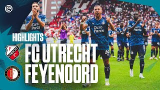 DEBUTS FIRST GOALS amp THREE POINTS in Utrecht 👏  Highlights FC Utrecht  Feyenoord  20232024 [upl. by Whitebook]