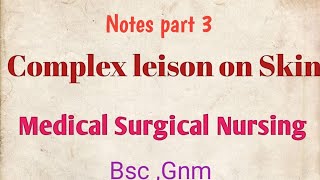 Complex lesions on skin 11 may 2020 [upl. by Hsetih]