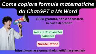 Come copiare formule matematiche da ChatGPT a Ms Word [upl. by Denis15]