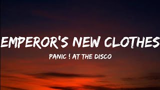 Panic At The Disco Emperors New Clothes Lyrics Video [upl. by Sirmons]