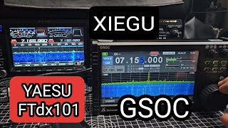 Xiegu GSOC amp YAESU FTdx101 [upl. by Akimak]