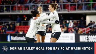 Dorian Bailey Goal for Bay FC against Washington Spirit [upl. by Onitsuaf57]