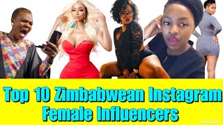 Top 10 Female Instagram Influencers in Zimbabwe [upl. by Aillij579]