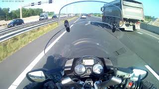 Kawasaki GTR 1400 07 driving to work  almere the netherlands [upl. by Aikrahs219]