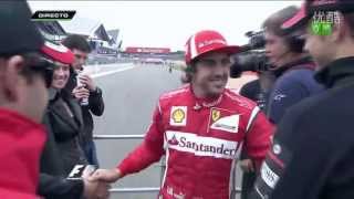 2011 F1 British Grand Prix  drivers parade [upl. by Elletsirk]