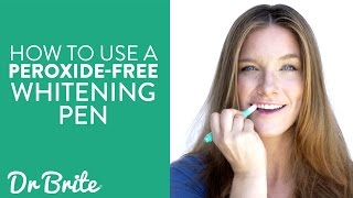 How to Use Dr Brite’s All Natural Teeth Whitening Pen  Peroxide Free [upl. by Philomena]