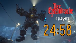 WR Der Eisendrache 4 Player Easter Egg Speedrun World Record 2458 [upl. by Aihsekyw]